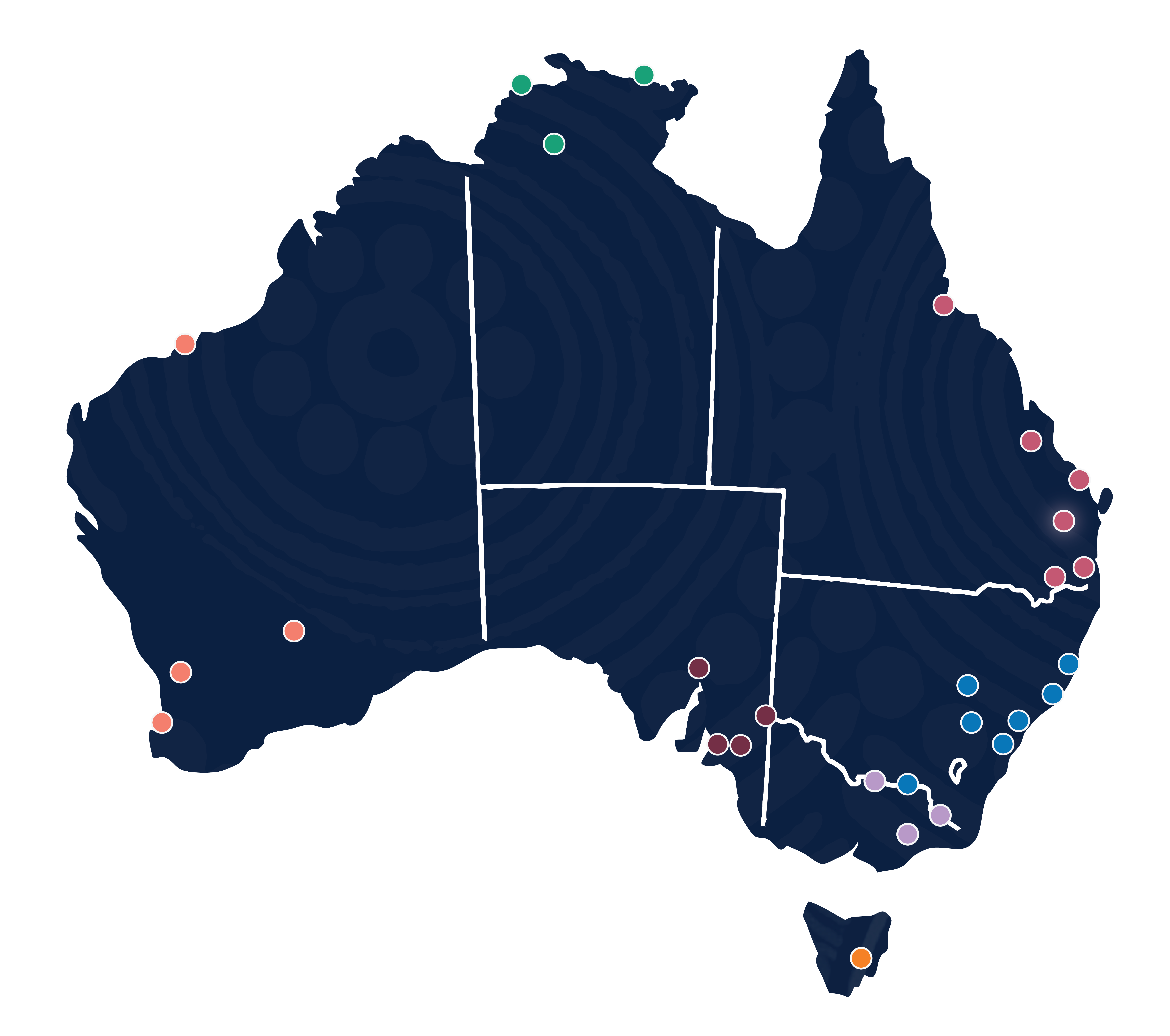 Strengthening self-determination and sustainability sites map