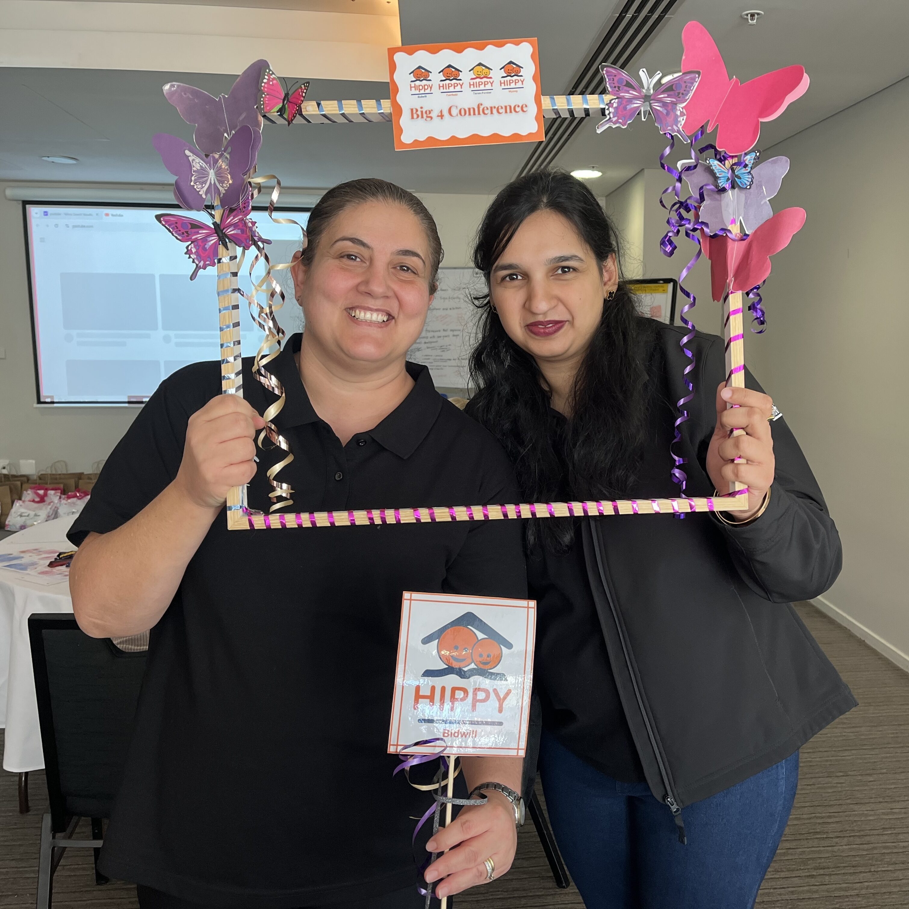 With Line Manager, Helen Cooper