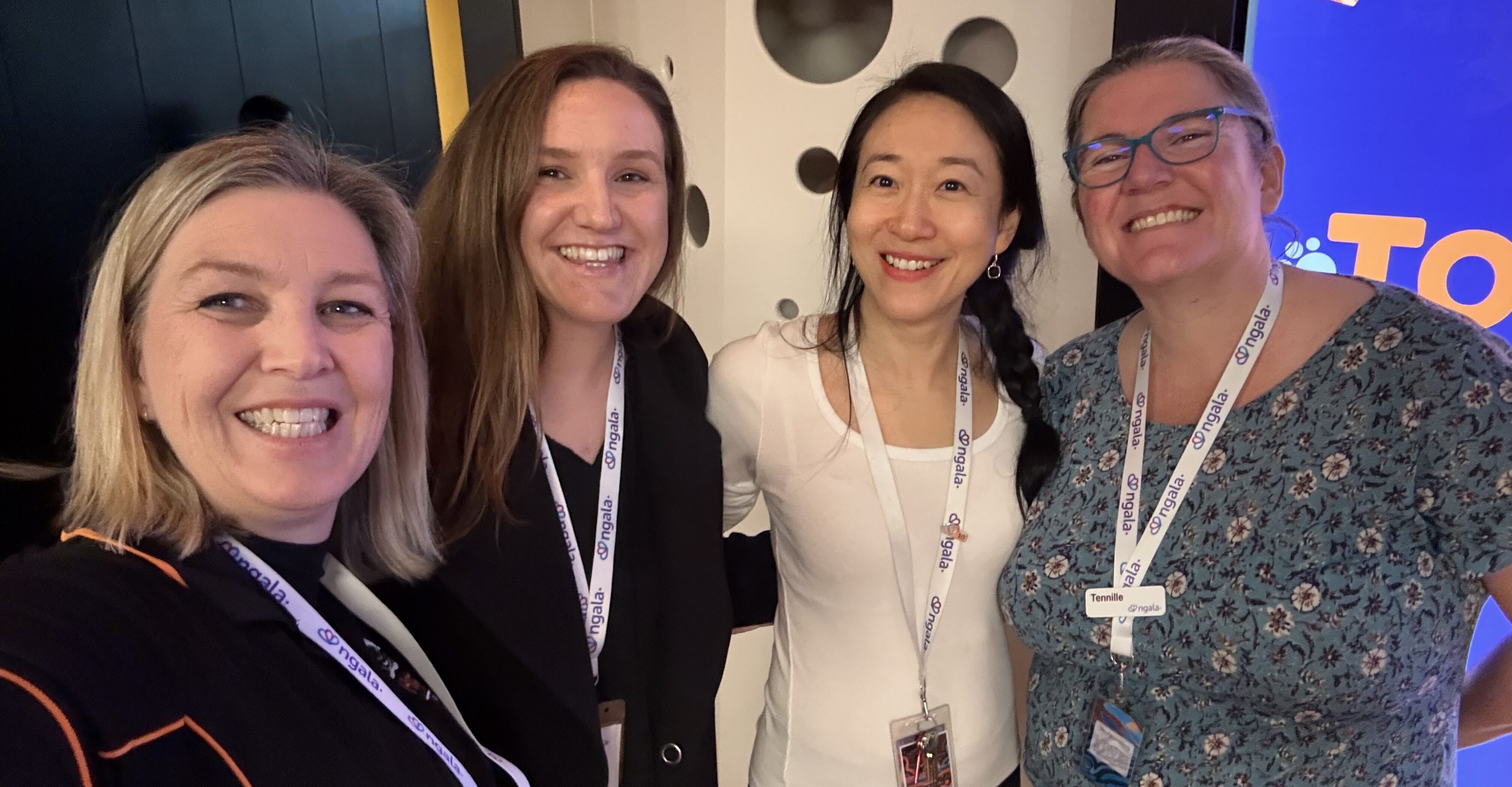 From left to right: Penny Bickford, Emily Servantes, Echo Yang, and Tennille D’Silva. Team HIPPY Rockingham at Scitech