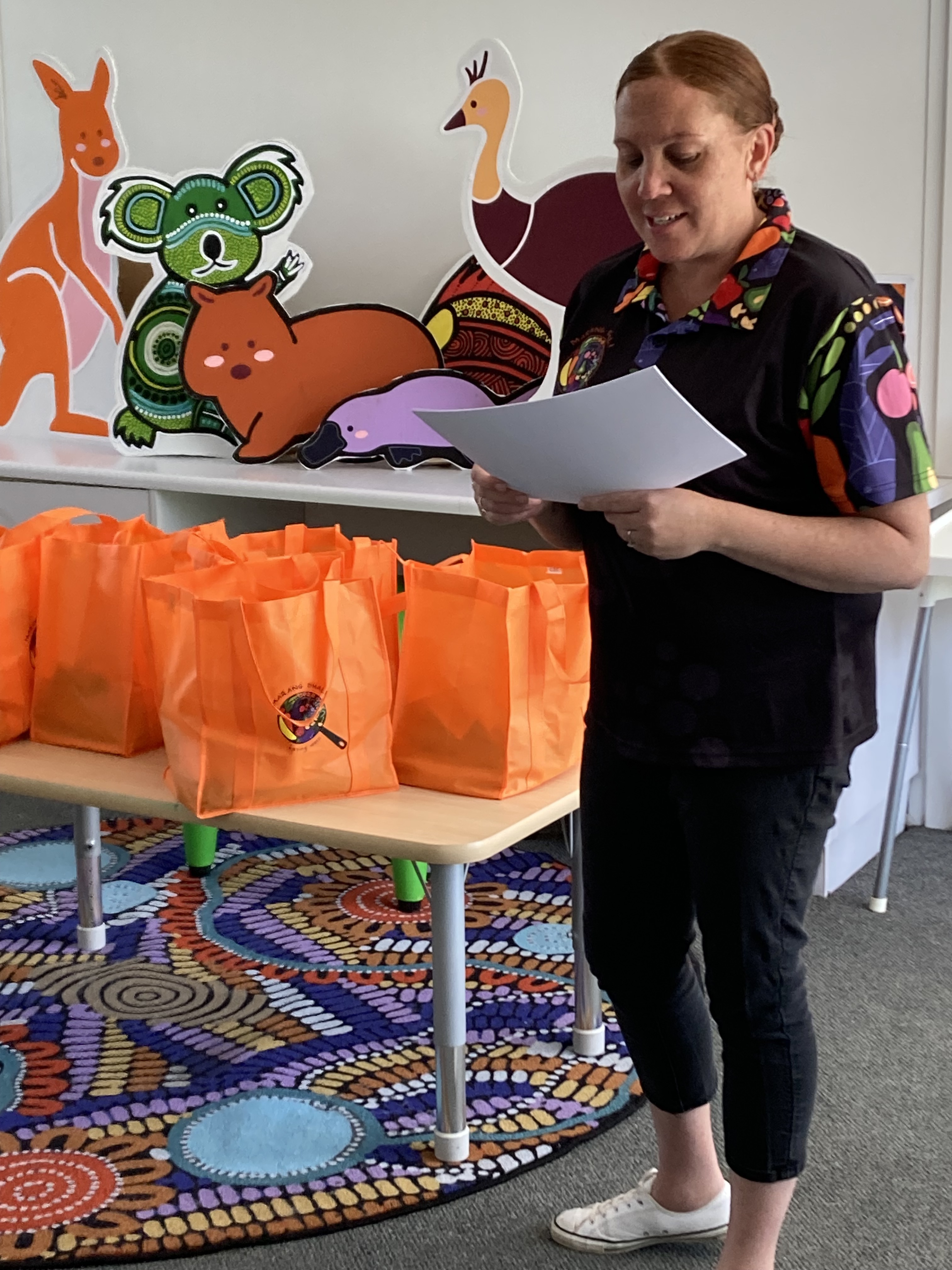 Mentor Alana conducting the Eating well Program