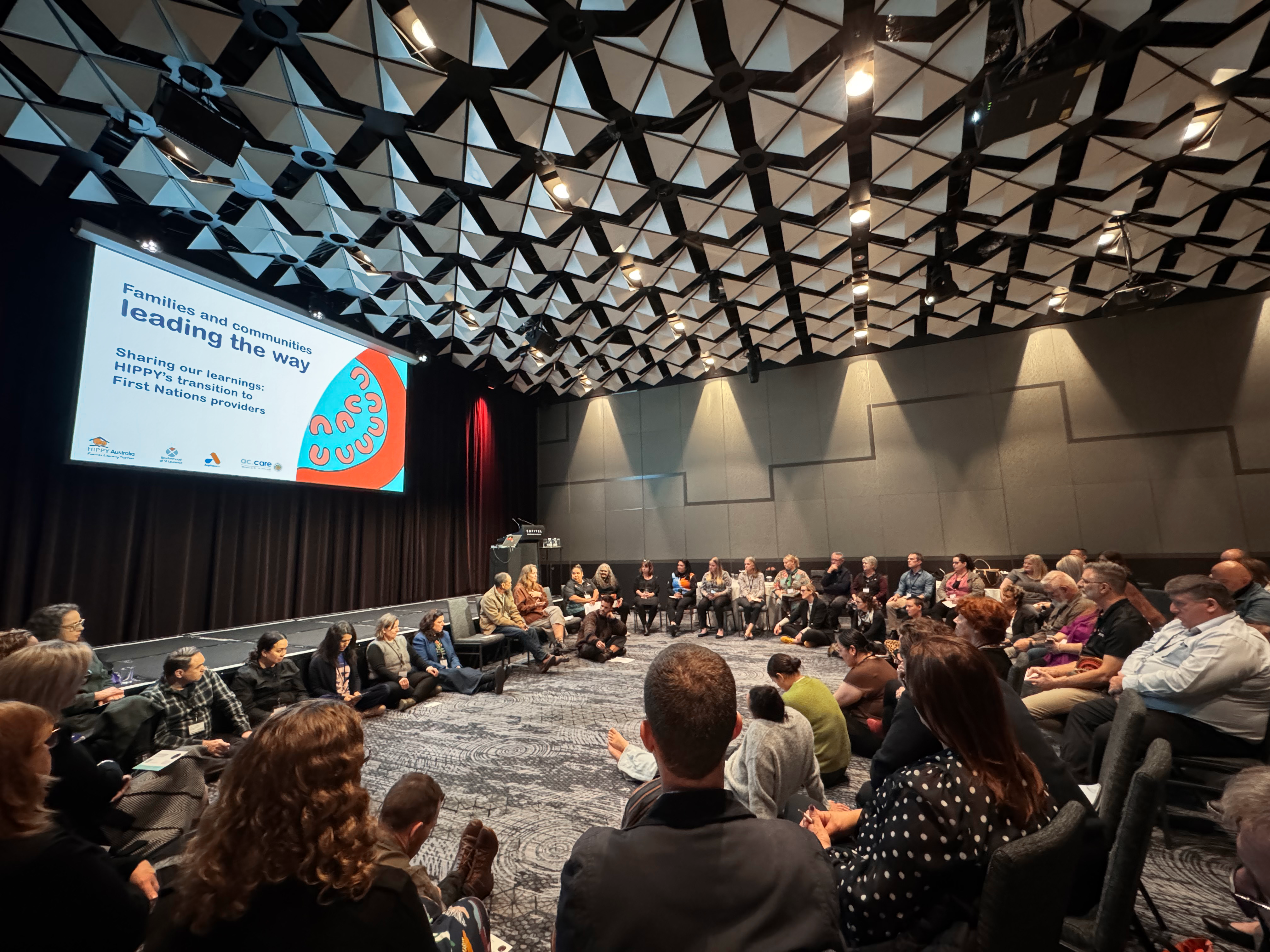 Annie at the yarning circle
