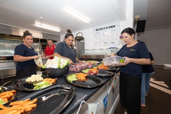 Graduation dinner is served