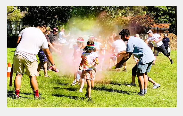 Colour Fun run at HIPPY Eastlakes