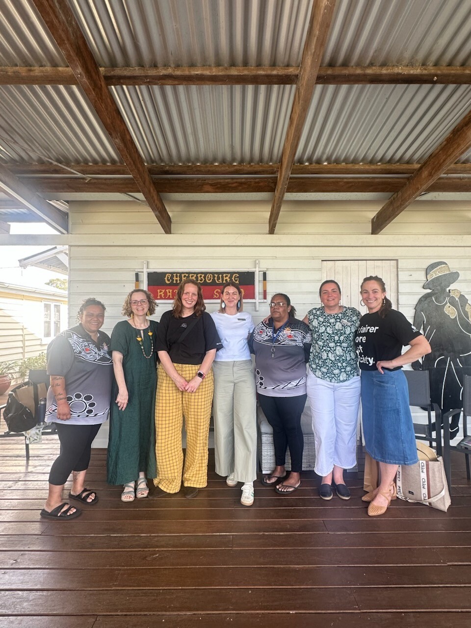 On land with the Cherbourg team
